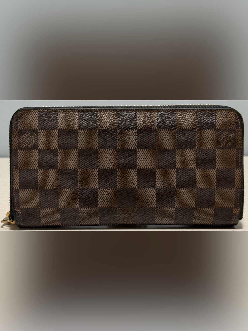 Louis Vuitton Zippy Wallet Damier Ebene Canvas